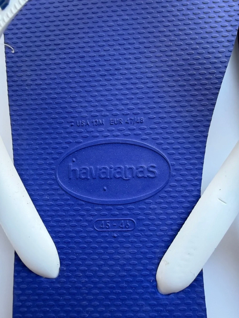 Havaianas Top Brazil Logo in Royal Blue Flip Flops with White Straps